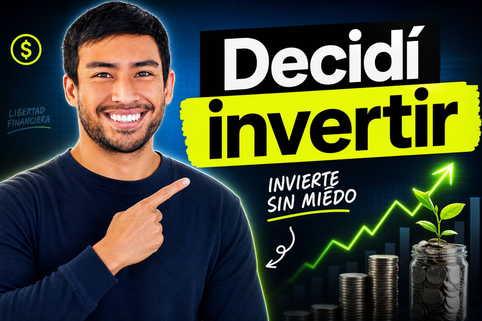 Miniatura profesional Decidí invertir para un canal de finanzas