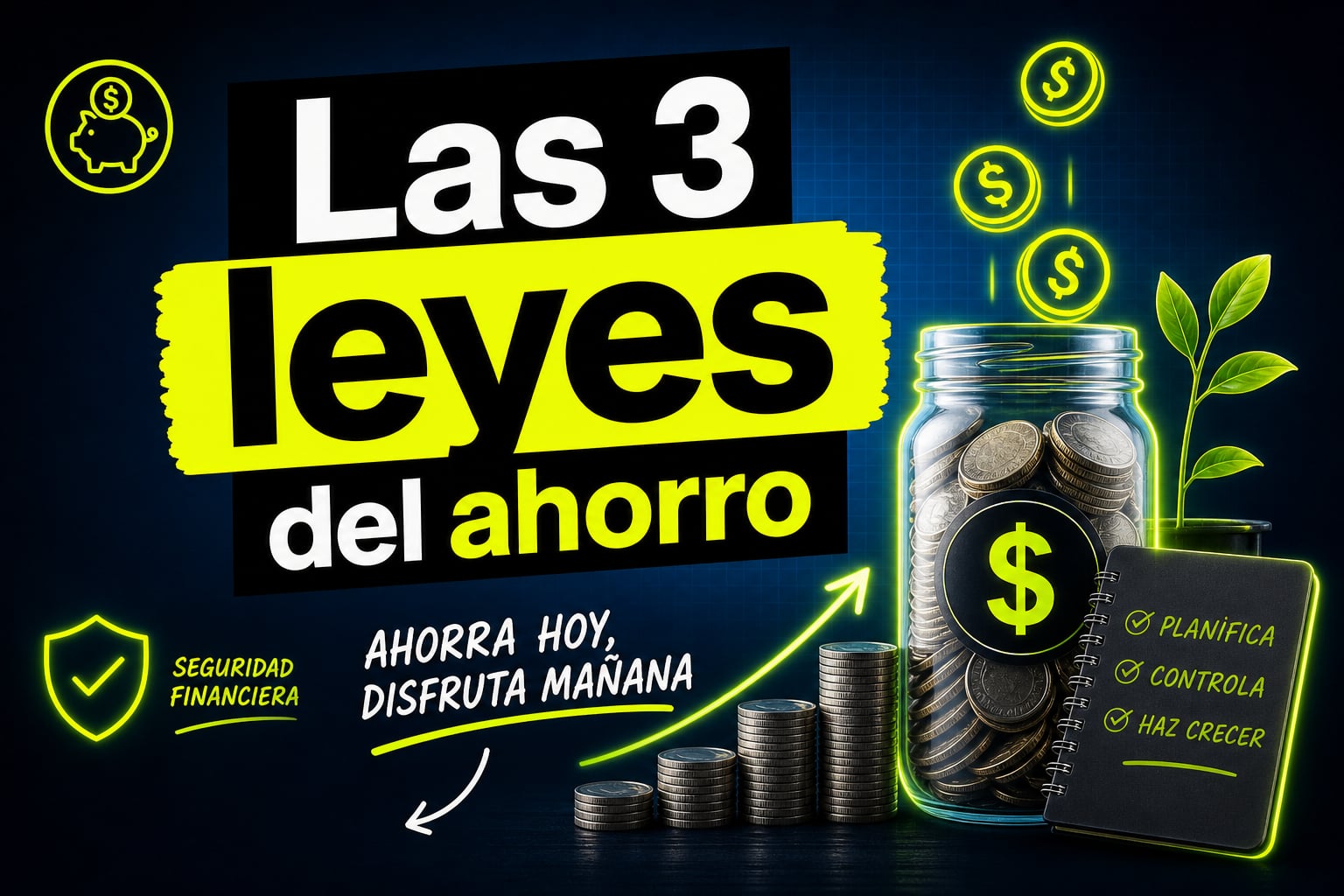 Miniatura profesional Las 3 leyes del ahorro para un canal de finanzas